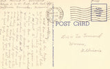 Linen postcard back Sylvan Springs Garden - Jefferson Barracks,Missouri