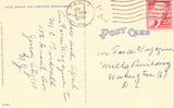 Linen post card back Washington Memorial National Carillon - Valley Forge,Pennsylvania