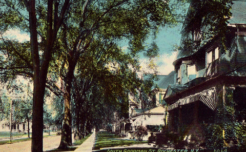 Vintage postcard South Goodman Street - Rochester,New York
