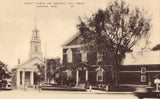 Vintage postcard Baptist Church and Memorial Hall Library - Andover,Massachusetts