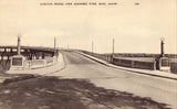 Vintage postcard Carlton Bridge over Kennebec River - Bath,Maine
