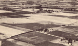 Vintage postcard Aerial View of Patchwork Agricultural Fields - Kansas
