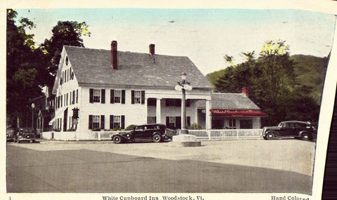 Vintage postcard White Cupboard Inn - Woodstock,Vermont