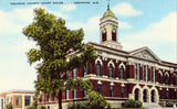 Linen postcard Calhoun County Court House - Anniston,Alabama