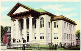 Linen postcard Alleghany County Court House - Covington,Virginia