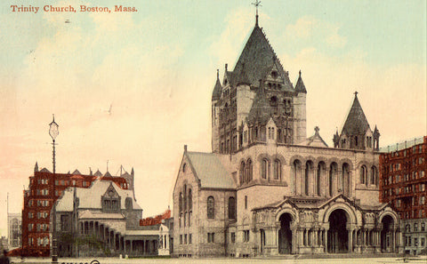 Vintage postcard Trinity Church - Boston,Massachusetts