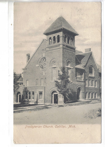 Presbyterian Church-Cadillac,Michigan - Cakcollectibles - 1