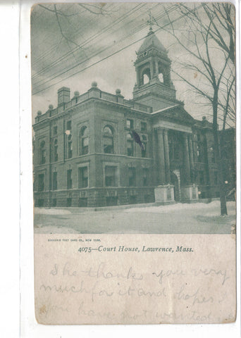 Court House-Lawrence,Massachusetts 1912 - Cakcollectibles - 1