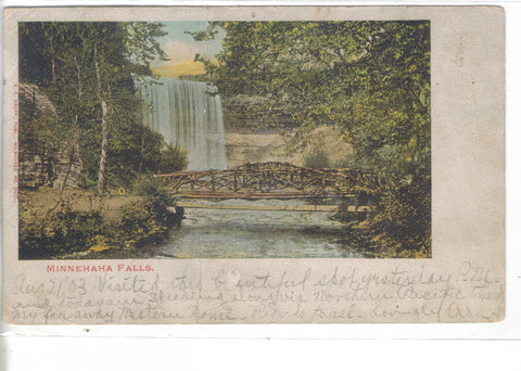 Minnehaha Falls-Minneapolis,Minesota 1903 - Cakcollectibles - 1
