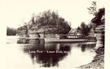 Real Photo Postcard Lone Rock - Lower Dells - Wisconsin
