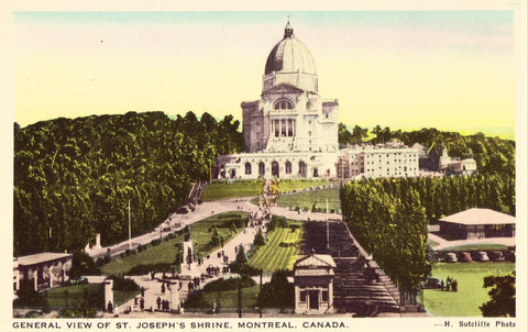 Vintage postcard General View of St. Joseph's Shrine - Montreal,Canada