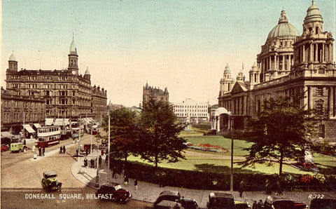 Vintage postcard Donegall Square - Belfast,Ireland