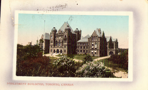Vintage postcard Parliament Buildings - Toronto,Canada