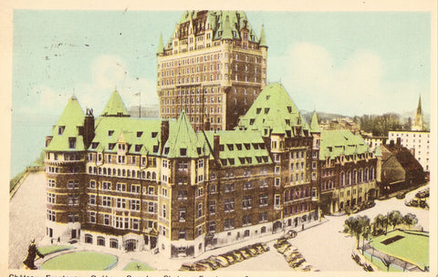 Vintage postcard Chateau Frontenac - Quebec,Canada