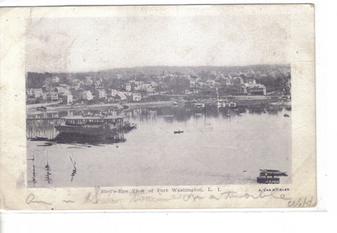 Bird's-Eye View of Port Washington,Long Island,New York 1907 - Cakcollectibles - 1