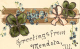 Vintage postcard Greetings from Mendota,Illinois