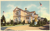 Linen postcard The Franciscan Monastery - Washington,D.C.