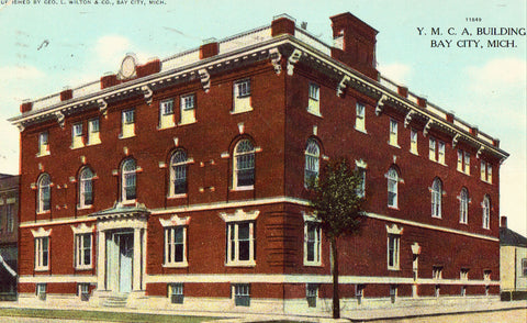 Vintage postcard Y.M.C.A. Building - Bay City,Michigan