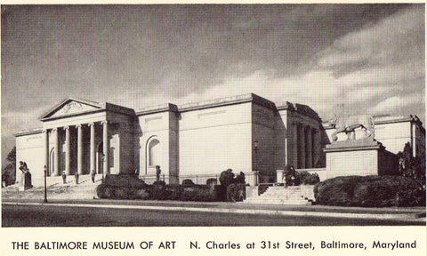 Vintage postcard The Baltimore Museum of Art - Baltimore,Maryland