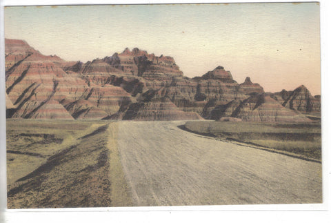 Prehistoric Graveyard,Foss Beds,Badlands National Monument-S.D. (Hand Colored) - Cakcollectibles - 1