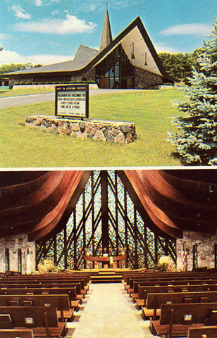 Vintage postcard First Evangelical Lutheran Church - Lake Geneva,Wisconsin