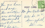 Linen Postcard - Greetings from Emden,Illinois