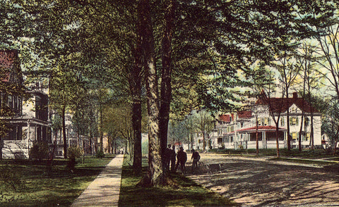 Vintage postcard Ridge Road - Rutherford,New Jersey