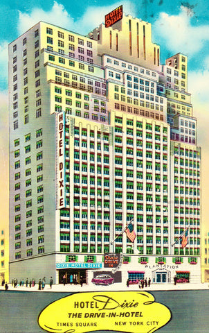 Vintage postcard Hotel Dixie - New York City