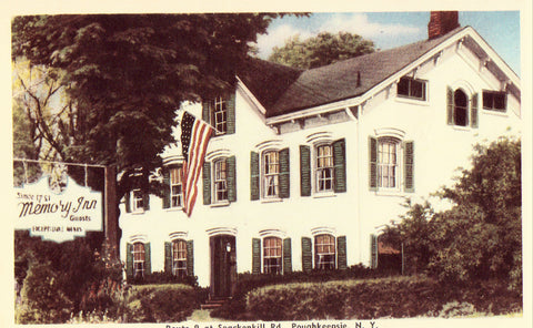 Vintage postcard Memory Inn on Route 9 at Spackenkill Rd. - Poughkeepsie,New York