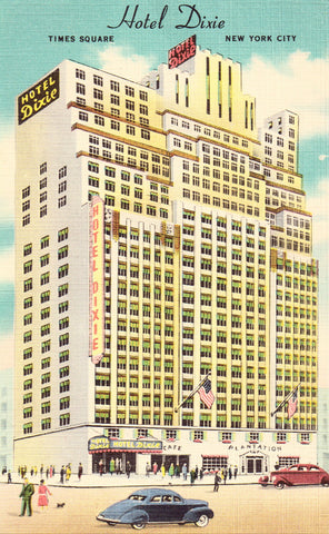 Vintage postcard Hotel  Dixie - New York City