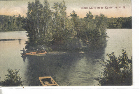Trout Lake near Kentville,Nova Scotia 1907 - Cakcollectibles