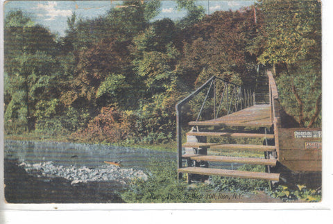 Rustic Stairs to West Hill-Ilion,New York 1907 - Cakcollectibles - 1