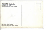 AMC Cassini Matador-Vintage Post Card - Cakcollectibles - 2