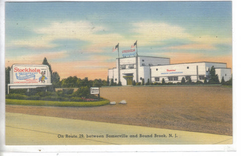 Stockholm Restaurant,Route 29 between Somerville and Bound Brook,New Jersey - Cakcollectibles - 1