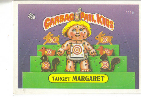 Garbage Pail Kids 1986 #111a Target Margaret