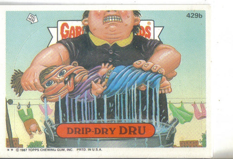 Garbage Pail Kids 1987 #429b Drip-Dry Dru