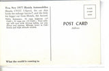1977 Honda Civic and Accord-Vintage Post Card - Cakcollectibles - 2