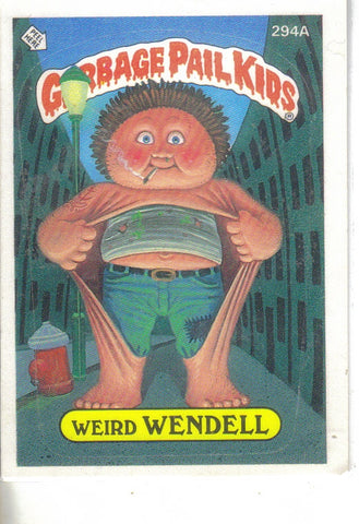 Garbage Pail Kids 1987 #294A Weird Wendell