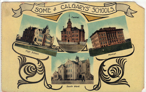 Some of Calgarys' Schools Post Card