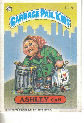 Garbage Pail Kids 1986 #141a Ashley Can