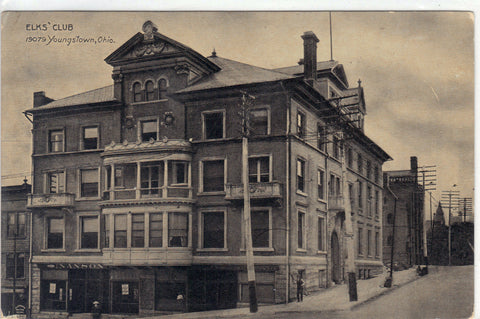 Elks' Club - Youngstown,Ohio 1909 Post Card - 1
