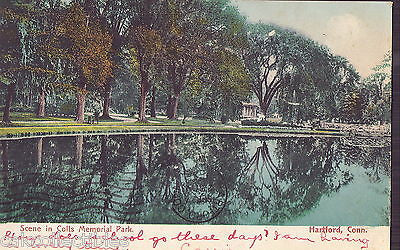 Scene in Colt Memorial Park-Hartford,Connecticut 1906 - Cakcollectibles - 1