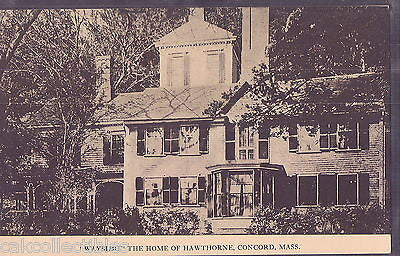 "Wayside",The Home of Hawthorne-Concord,Massachusetts - Cakcollectibles