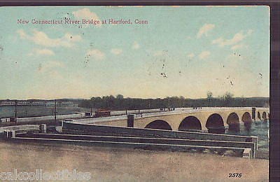 New Connecicut River Bridge at Hartford,Connecticut 1908 - Cakcollectibles - 1