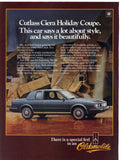 Vintage 1984 Oldsmobile and Seagram's V.O. Print Ad