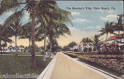 The Bradley's Villa-Palm Beach,Florida 1916 - Cakcollectibles