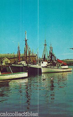 Fishing Boats along The Wharves-Gloucester,Massachusetts - Cakcollectibles