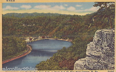 Lovers' Leap near Hawk's Nest State Park-New River Canyon,West Virginia - Cakcollectibles
