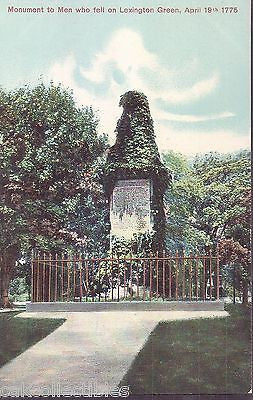 Monument to Men Who Fell on Lexington Green-Massachusetts - Cakcollectibles