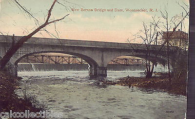 New Bernon Bridge and Dam-Woonsocket,Rhode Island - Cakcollectibles - 1